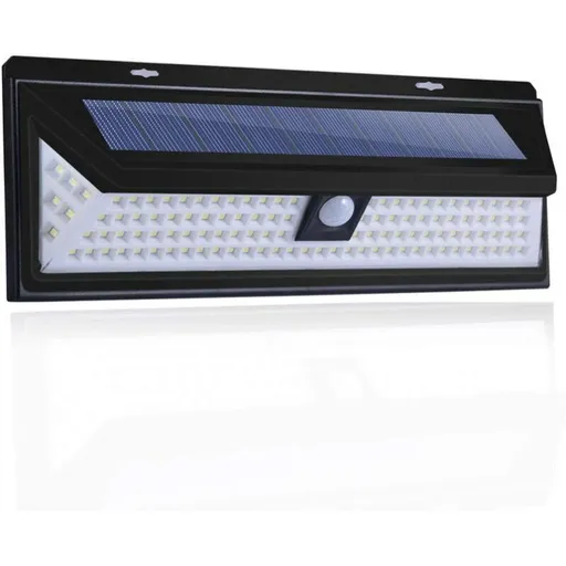 Solar Wall Light - 118 LED Solar Lamp 1000 Lumen Wall Light PIR Motion Sensor IP65 Waterproof Outdoor Garden..DEBUNS