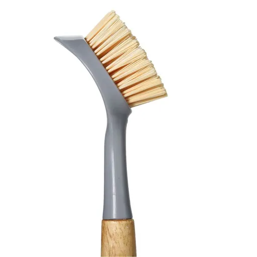 Kitchen Cleaning Tool Set for Cast Iron Cookware, Dishes, Pots, Sinks - Tough Nylon Bristles, Scrub Brushes with Handle