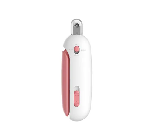Adjustable Cat Nail Clippers Safety Round Hole Trimmer 1mm-3.5mm Anti-Splash Grooming Tool with File for Kittens & Rabbits Pink