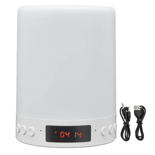 Night Light Bluetooth Speaker Portable Wireless Colorful Pattern 3 Speed Dimming Bedside Music Table Lamp