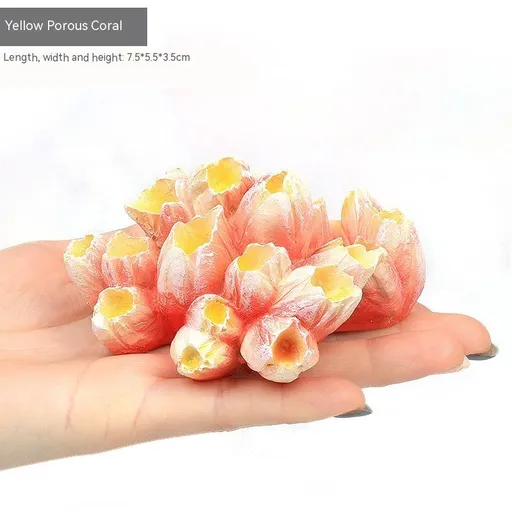 Artificial Coral Plant for Fish Tank Decorative Aquarium Reef Ornament (5-Piece Assorted Coral）Polyresin Coral Ornaments