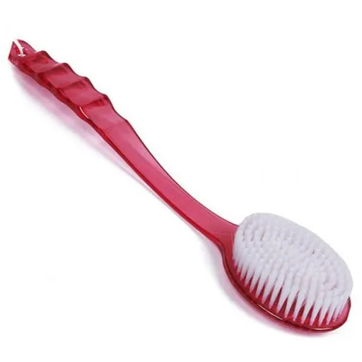 Long Handled Bath Shower Back Brush Body Scrubber Massager Skin Cleaning Tool Brush 2023 New Rose Red
