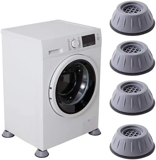 4 Pieces Vibration Washing Machine Feet - Shock Absorbers - Rubber Feet - Washing Machine Shock Absorbers - Non-slip and Quiet - Washing Machine Stand - Suitable for Washing Machine Stands - Washing Machine and Dryer Feet