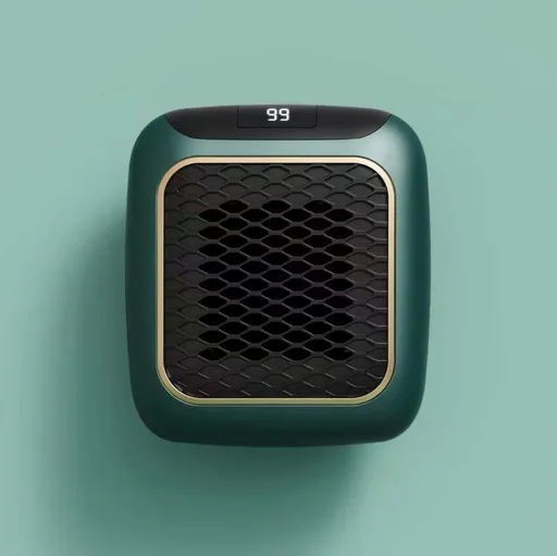 Wall-Mounted Heater Mini Electric Heater Office Heater Home Heater Fast Heating - Green - Size Australian standard