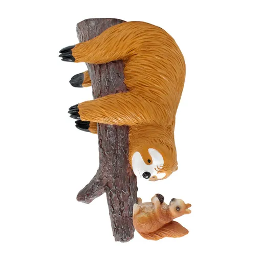 Sloth and Squirrel Tree Hugger Funny Cute Resin Sloth Napping Hanging Decoration for Tree Garden Outdoor