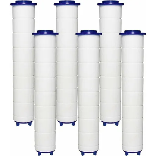 Filter Shower Head 6 PP Cotton Filters, PP Cotton Filter Element for Shower Head and Ionic Filter, for Rain Shower Head