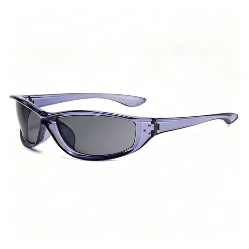 Blue Frame Dark Gray Lens | Y2K Icy Cyber Biker Sunglasses | Christmas Icy Future Vibe Gift | UV400 Protective Sleek Riding Beach Aesthetic Sun Glasses