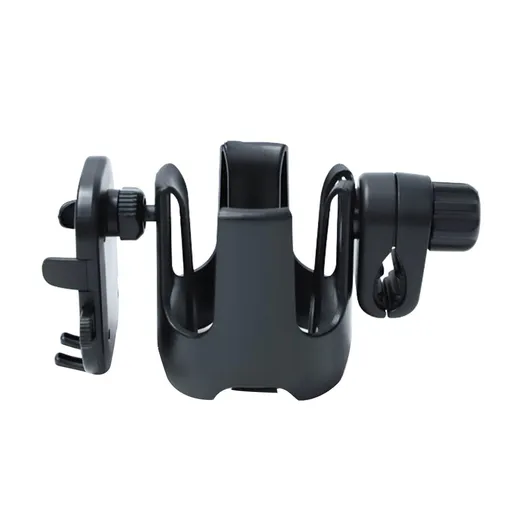 Stroller Cup Holder with Phone Holder, Bike Cup Holder, Universal Cup Holder Strollers, 2-in-1 Cup Phone Holder