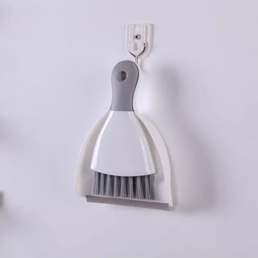 Small Dustpan and Brush Set, Whisk Broom and Dust Pans with Rubber Edge, Mini Hand Broom and Dustpan Cleaning Tool