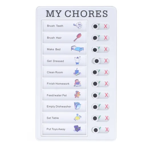 Chore Chart Memo Boards Portable Detachable Message Board Feel Comfortable PVC Kids Chore Chart for Kids Learn PlanningMY CHORES