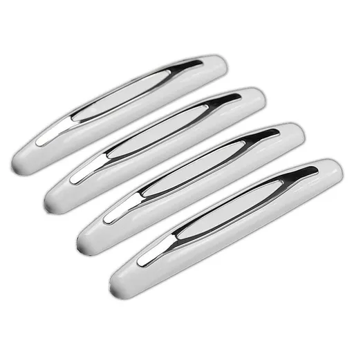 4 Pcs Car Door Edge Guards Car Side Door Protector Suitable for Various Car Pads Door Shock Absorbers-White