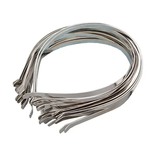 15 Pcs 5mm Smooth Metal Headbands Frames Blank Base Hairband Head Bands Hair Band Hairband Headband Women DIY Accessory