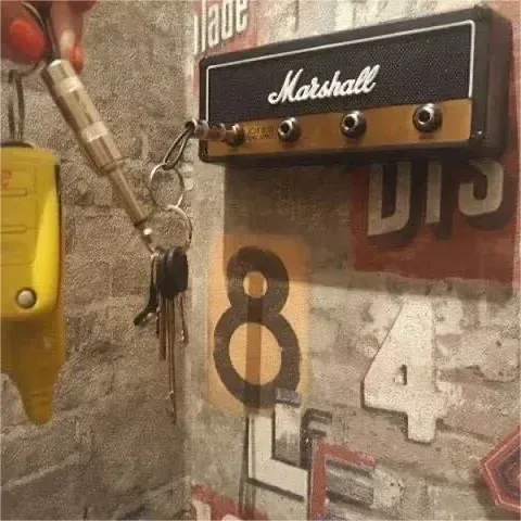 Creative Retro Radio Plug Key Holder Wall Mount