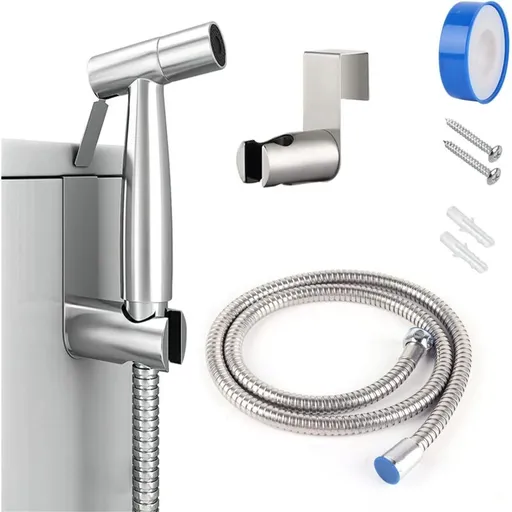 Toilet Sprayer, Stainless Steel Toilet Sprayer Kit, Adjustable Water Pressure Toilet Sprayer, Bidet Sprayer For
