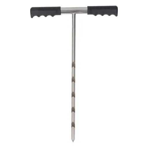 Stainless Steel Soil Sample Probe Combined Probe Rod Adjustable 17‑32‑48 Inch Probe Tool with T Handle Soil Sample Collecting for Lawn Agriculture