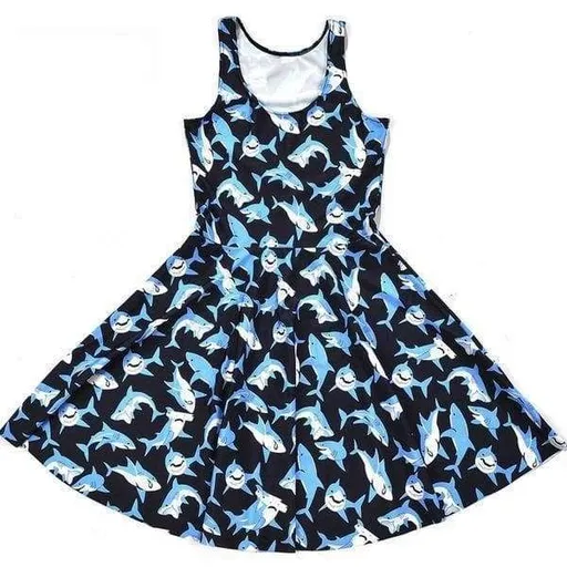 House Of Dasein Shark Dress - Silver - S
