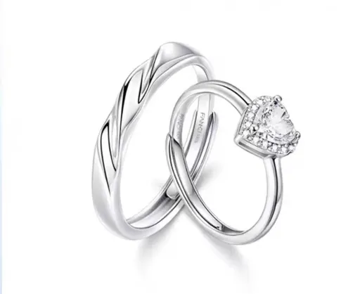 Fang qi Copper Mobius Ring for Couple Love you Men's