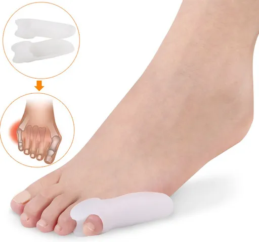 Silicone Toe Corrector Little Toe | Toe Spreader | Little Toe Protector | 1 Pair | Transparent