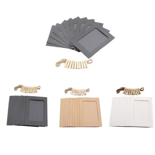 30Pcs Picture Paper Photo Frame Clip Paper Picture Holder Wedding Wall Decor 3 inches Wall hanging paper