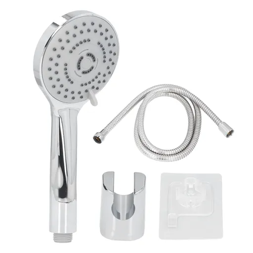 Handheld Shower Head Female Male Thread G1/2 Supercharged Punching Free Wall Mount Shower Head for Bathroom