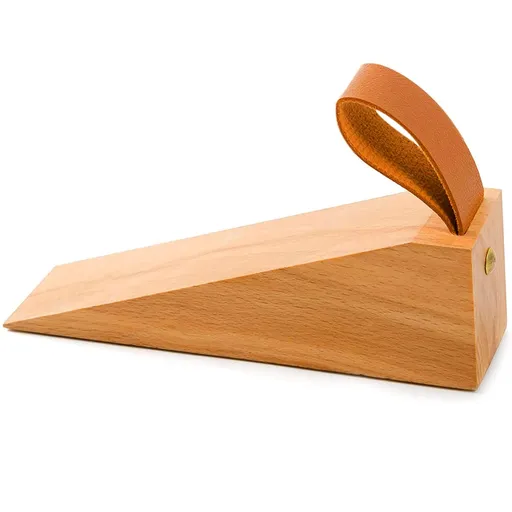 Wood Door Stopper, Solid Wooden Non-Slip Door Wedges, Sturdy and Durable Door Stop Wedge, Door Stopper Fit for Door