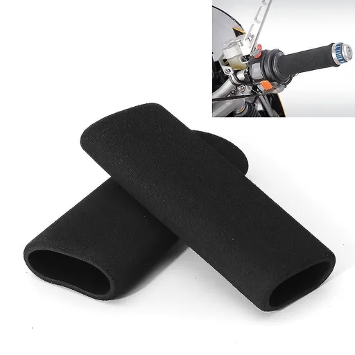 Replacement 2-pack motorcycle anti-vibration handle covers Inner diameter: 31mm (applicable range: 3.17-3.68 cm) Comfort foam non-slip for all handles