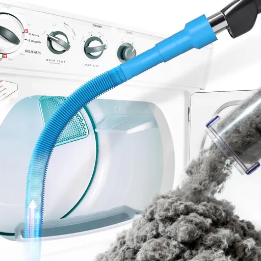 Dryer Vent Cleaner Kit Lint Vacuum Attachment Brush, Remover, Hose Replacement Parts,Duct Cleaning,Blue Blue -