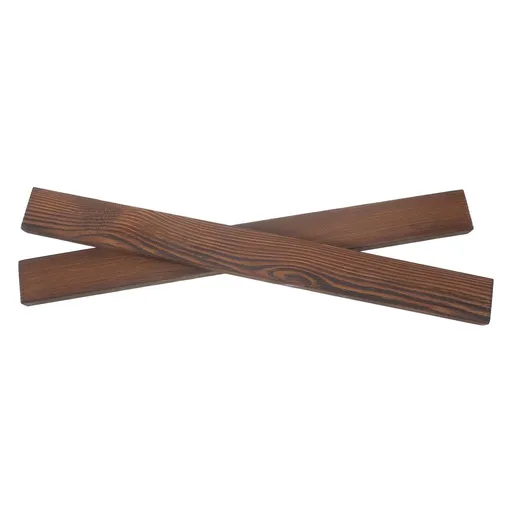 2Pcs Coffee Color Outdoor Treated Wood Planks for Patio and Landscaping DIY