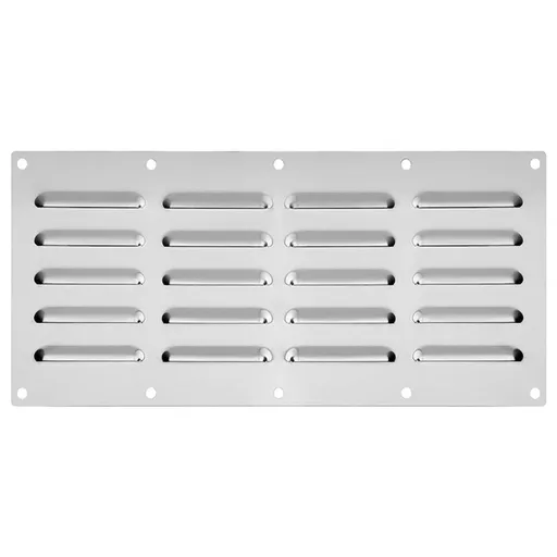 Stainless Steel Venting Panel for Grill Accessory, 13.5in x 5.25in；Venting Panel for Grill Accessory Stainless Steel Vent Cover Grill Vent for Masonry Fire Pits and Outdoor Kitchen