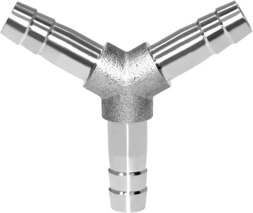 Stainless Steel 1/4" Hose Barb 3 Way Y Shaped Union Home Brew Fitting