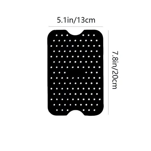 Reusable Silicone Air Fryer Liners Non-Stick Silicone Liner Black for Double Basket Air Fryer, Pack of 1