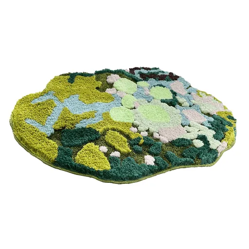 Plush Bath Mat Anti Slip Dirty Resistant Bathroom Rug Soft Bedside Floor Carpet for Bedroom Living Room