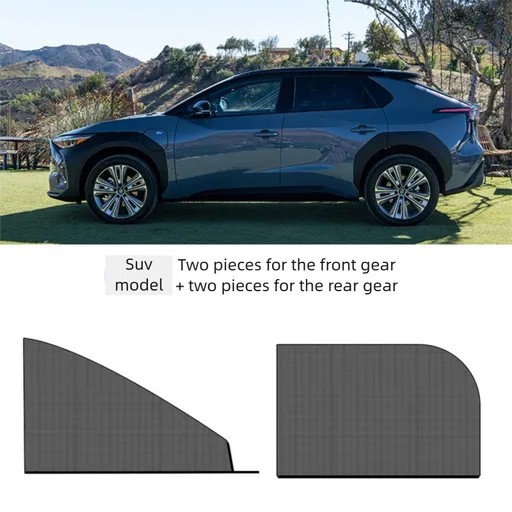 4PCS Car Curtain Screen Mosquito Net for SUV(2 Front + 2 Rear) - Anti-mosquito Shade in Summer, Sun Protection Ventilation Heat Insulation