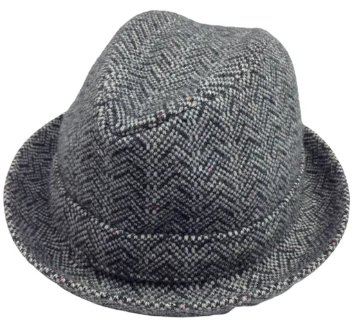 KANGOL Kids Herringbone Player Trilby Hat K0795KK Brimmed Fedora Childrens Cap