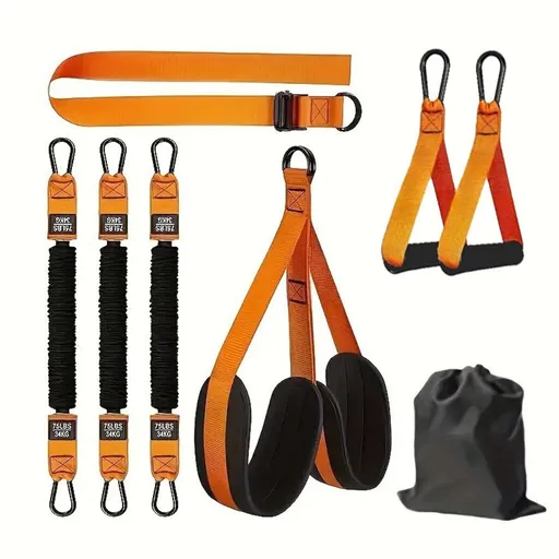 Pull Up Assist Bands Set Heavy Duty Adjustable Resistance Bands with Fabric Feet and Knee Rest for Strength Training