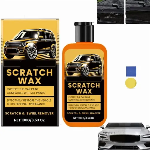 Car Paint Polishing Compound Kit, Vehicle Surface Care Paste with Buffing Pad and Towel, Gloss Enhancement Formula for Paint Finish Maintenance