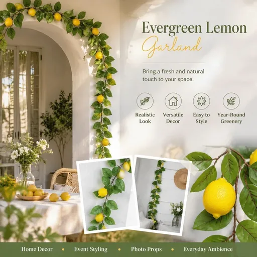 Style C Lemon Vine Hanging Ornament Patio Front Door Decor