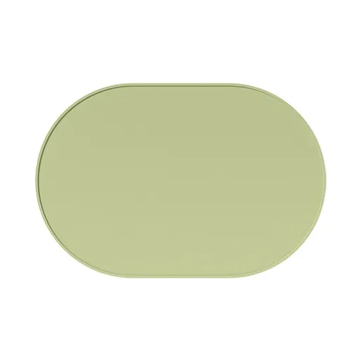 Silicone Placemats Set of 4, Oval Heat Resistant Place Mats, Waterproof Washable Wipeable Dining Table Mats, Non-Slip Silicone Food Mat for Toddles Kids Adults Home Decor