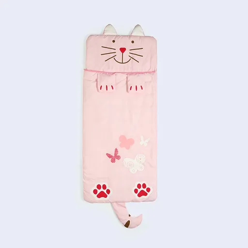 Children's Sleeping Bag 160x60cm – Cartoons, soft warm, pink