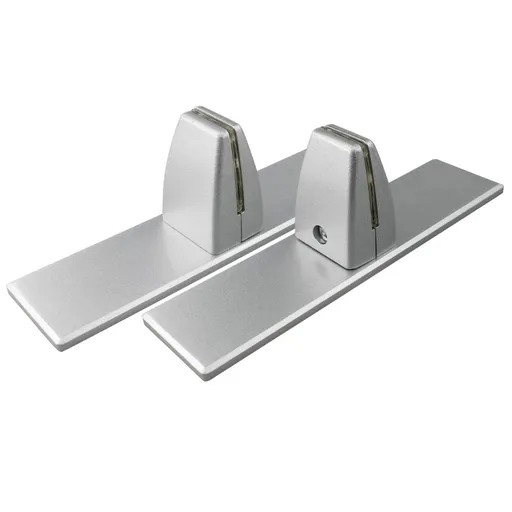 2 Pcs Sneeze Guard Support Clamp with Steady Freestanding Stand Base Removable Clamp Desk Partition Clamp