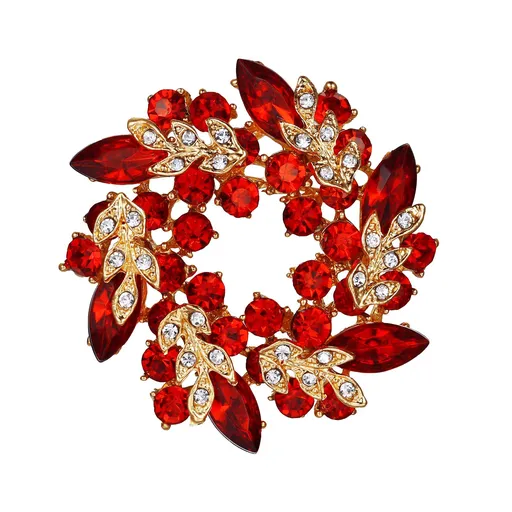 HandMade Rhinestone Broach Large Rose Brooches for Women Flower Brooch Pins for Women Vintage Brooch for Women Wedding
