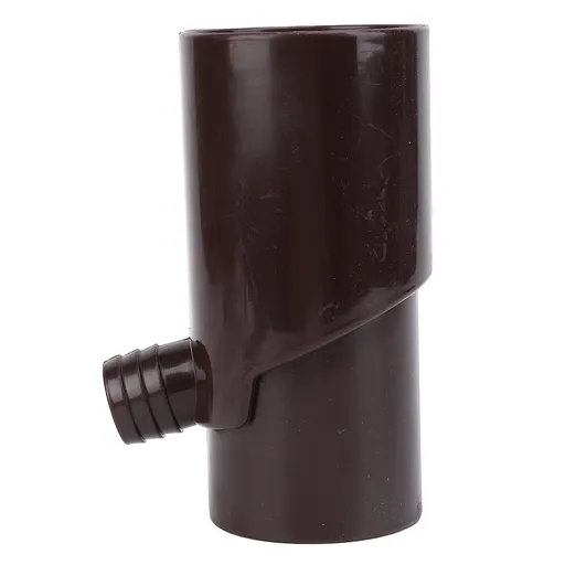 Rainwater Diverter Rainwater Collection System Plastic 8cm Round Downspout Diverter for Irrigation and Aquarium Brown