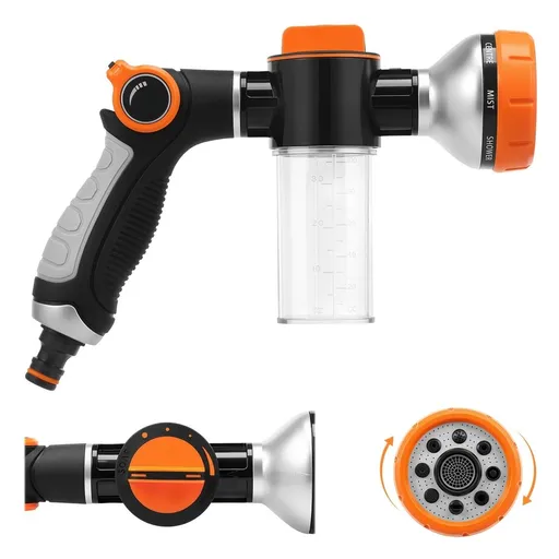 8-Mode Dog Shower Sprayer – Stress-Free Bathing, Handheld Pet Shower Attachment for Garden Hose, Car Wash & Outdoor Use