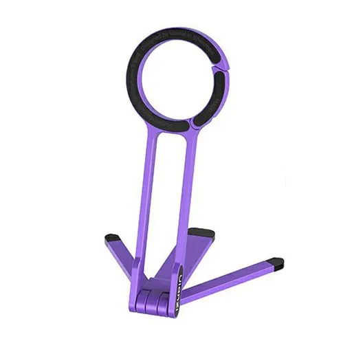 ULANZI MA30 Magnetic Phone Tripod Stand for iPhone - Aluminium Maglock Smartphone Mini Tripod Pocket Cell Phone Stand Dual-Sided Magnet Quick Mount Compatible with iPhone 16 15 14 13 12 Magsafe (Purple)