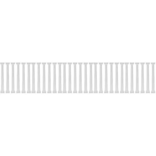 White Plastic Decorative Roman Pillars for Home and Garden 30Pcs
