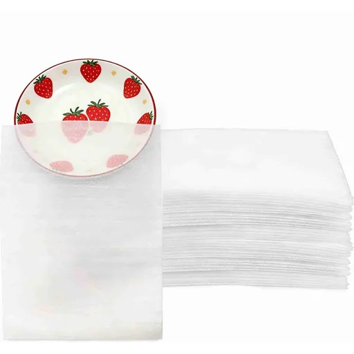 100Pcs Foam Pouches, 11.8 x 7.87 inch Plate Packing Sleeves, Foam Packing Pouches, Foam Pouches for Packing Dishes, Packing Supplies for Moving Dishes and Glasses, Foam Moving Pouches