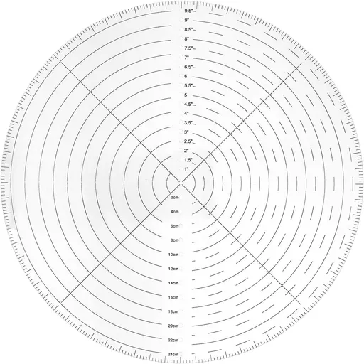 10" Round Center Finder Compass with Clear Acrylic for Precise Circle Marking on Irregular Surfaces, Crafting, Woodworking, and Carpentry Tool