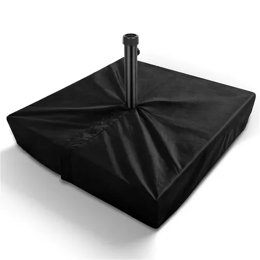 Patio Umbrella Base Cover, 600D Outdoor Heavy Duty Waterproof Anti-UV Square Umbrella Stand Base Covers, (Black)