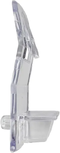 Self-Locking Shelf Support Clips, Made in The USA - for 3/4" Thick Shelves, 5mm Dowel Peg - for Kitchen Cabinet, Cupboard, Pantry, Closest, Book Shelves - Clear Plastic Clip (8, Clear)
