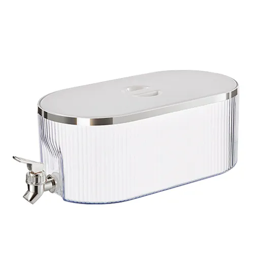 Drink Dispenser PP Good Sealing Large Opening Temperature Resistant Beverage Dispenser Cold Kettle 5L Cream